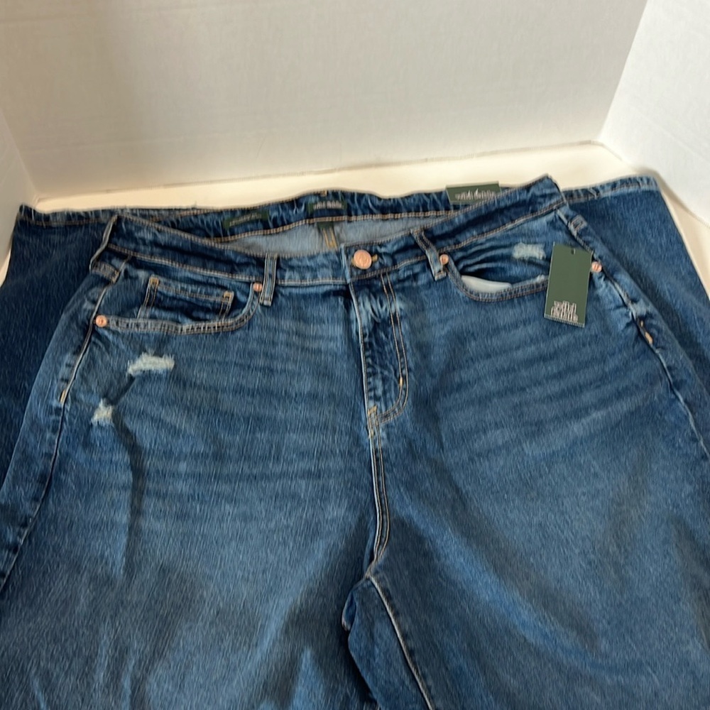 Wild Fable High Rise Baggy Jeans Denim.  Size 17 inseam 31.5
